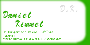 daniel kimmel business card